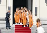 Den Haag 10 augustus 2021
Koning Willem Alexander en Koningin Maxima ontvangen op paleis noordeinde alle medaillewinnaars van de Olympische spelen in Tokyo. oa Sifan Hassan Harrie Lavreysen  Kiran Badloe Annemiek v d Vleuten Niek Kimmann Shanne Braspennincx Abdi Nageeye Jeffrey Hoogland Gabriella Schloesser Steve Wijler Arno Kamminga Sharon v Rouwendaal Tom Dumoulin Anouk Vetter Femke Bol Nouchka Fontijn Merel Smulders Sanne v Dijke Maikel v d Vleuten Kirsten Wild Annemiek Bekkering Annette Duetz Emma Oosterwegel Marit Bouwmeester Anna v d Breggen Roy v d Berg , heren 4 roeien , dames 2 roeien, heren 4x 400m  en het nederlands dames hockeyteam .Ook chef de Mission Pieter v d Hoogenband is er natuurlijk bij .
