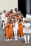 Den Haag 10 augustus 2021
Koning Willem Alexander en Koningin Maxima ontvangen op paleis noordeinde alle medaillewinnaars van de Olympische spelen in Tokyo. oa Sifan Hassan Harrie Lavreysen  Kiran Badloe Annemiek v d Vleuten Niek Kimmann Shanne Braspennincx Abdi Nageeye Jeffrey Hoogland Gabriella Schloesser Steve Wijler Arno Kamminga Sharon v Rouwendaal Tom Dumoulin Anouk Vetter Femke Bol Nouchka Fontijn Merel Smulders Sanne v Dijke Maikel v d Vleuten Kirsten Wild Annemiek Bekkering Annette Duetz Emma Oosterwegel Marit Bouwmeester Anna v d Breggen Roy v d Berg , heren 4 roeien , dames 2 roeien, heren 4x 400m  en het nederlands dames hockeyteam .Ook chef de Mission Pieter v d Hoogenband is er natuurlijk bij .