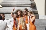 Den Haag 10 augustus 2021
Koning Willem Alexander en Koningin Maxima ontvangen op paleis noordeinde alle medaillewinnaars van de Olympische spelen in Tokyo. oa Sifan Hassan Harrie Lavreysen  Kiran Badloe Annemiek v d Vleuten Niek Kimmann Shanne Braspennincx Abdi Nageeye Jeffrey Hoogland Gabriella Schloesser Steve Wijler Arno Kamminga Sharon v Rouwendaal Tom Dumoulin Anouk Vetter Femke Bol Nouchka Fontijn Merel Smulders Sanne v Dijke Maikel v d Vleuten Kirsten Wild Annemiek Bekkering Annette Duetz Emma Oosterwegel Marit Bouwmeester Anna v d Breggen Roy v d Berg , heren 4 roeien , dames 2 roeien, heren 4x 400m  en het nederlands dames hockeyteam .Ook chef de Mission Pieter v d Hoogenband is er natuurlijk bij .