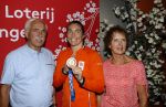 Schiphol 9 augustus 2021
Aankomst olympische sporters op schiphol in hotel Hilton.Nouchka Fontijn met haar ouders en hond