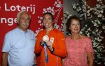 Schiphol 9 augustus 2021
Aankomst olympische sporters op schiphol in hotel Hilton.Nouchka Fontijn met haar ouders en hond