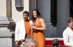 Den Haag 10 augustus 2021
Koning Willem Alexander en Koningin Maxima ontvangen op paleis noordeinde alle medaillewinnaars van de Olympische spelen in Tokyo. oa Sifan Hassan Harrie Lavreysen  Kiran Badloe Annemiek v d Vleuten Niek Kimmann Shanne Braspennincx Abdi Nageeye Jeffrey Hoogland Gabriella Schloesser Steve Wijler Arno Kamminga Sharon v Rouwendaal Tom Dumoulin Anouk Vetter Femke Bol Nouchka Fontijn Merel Smulders Sanne v Dijke Maikel v d Vleuten Kirsten Wild Annemiek Bekkering Annette Duetz Emma Oosterwegel Marit Bouwmeester Anna v d Breggen Roy v d Berg , heren 4 roeien , dames 2 roeien, heren 4x 400m  en het nederlands dames hockeyteam .Ook chef de Mission Pieter v d Hoogenband is er natuurlijk bij .