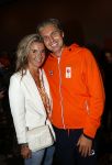 Schiphol 9 augustus 2021
Pieter v d Hoogenband met zijn vrouw Marie Jose bij aankomst op schiphol.