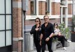 Amsterdam 26 augustus 2021
Prins Bernhard en Prinses Annette  op straat in het centrum van Amsterdam.