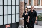 Amsterdam 26 augustus 2021
Prins Bernhard en Prinses Annette  op straat in het centrum van Amsterdam.