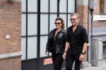 Amsterdam 26 augustus 2021
Prins Bernhard en Prinses Annette  op straat in het centrum van Amsterdam.