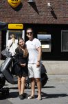 Amsterdam 15 augustus 2021 
Quincy Schellevis met zijn dochter Bobby en hun Biro