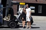 Amsterdam 15 augustus 2021 
Quincy Schellevis met zijn dochter Bobby en hun Biro