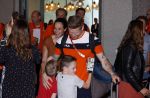 Schiphol 9 augustus 2021
Aankomst olympische sporters op schiphol in hotel Hilton. Roy v d Berg met vrouw en kinderen