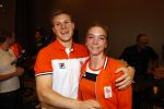 Schiphol 9 augustus 2021
Aankomst olympische sporters op schiphol in hotel Hilton. Shanne Braspennincx met vriend Jeffrey Hoogland