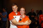 Schiphol 9 augustus 2021
Aankomst olympische sporters op schiphol in hotel Hilton. Shanne Braspennincx met vriend Jeffrey Hoogland