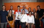 Schiphol 9 augustus 2021
Aankomst olympische sporters op schiphol in hotel Hilton. Shanne Braspennincx met vriend Jeffrey Hoogland en familie