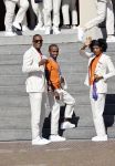 Den Haag 10 augustus 2021
Koning Willem Alexander en Koningin Maxima ontvangen op paleis noordeinde alle medaillewinnaars van de Olympische spelen in Tokyo. oa Sifan Hassan Harrie Lavreysen  Kiran Badloe Annemiek v d Vleuten Niek Kimmann Shanne Braspennincx Abdi Nageeye Jeffrey Hoogland Gabriella Schloesser Steve Wijler Arno Kamminga Sharon v Rouwendaal Tom Dumoulin Anouk Vetter Femke Bol Nouchka Fontijn Merel Smulders Sanne v Dijke Maikel v d Vleuten Kirsten Wild Annemiek Bekkering Annette Duetz Emma Oosterwegel Marit Bouwmeester Anna v d Breggen Roy v d Berg , heren 4 roeien , dames 2 roeien, heren 4x 400m  en het nederlands dames hockeyteam .Ook chef de Mission Pieter v d Hoogenband is er natuurlijk bij .