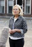 Den Haag 31 augustus 2021
Mark Rutte , Wopke Hoekstra Lillianne Ploumen Jesse Klaver Sigrid Kaag Gert Jan Segers en Rob Jetten op gesprek bij Mariette Hamer ivm vormen van nieuwe regering op het binnenhof.