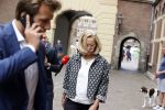 Den Haag 31 augustus 2021
Mark Rutte , Wopke Hoekstra Lillianne Ploumen Jesse Klaver Sigrid Kaag Gert Jan Segers en Rob Jetten op gesprek bij Mariette Hamer ivm vormen van nieuwe regering op het binnenhof.