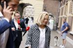 Den Haag 31 augustus 2021
Mark Rutte , Wopke Hoekstra Lillianne Ploumen Jesse Klaver Sigrid Kaag Gert Jan Segers en Rob Jetten op gesprek bij Mariette Hamer ivm vormen van nieuwe regering op het binnenhof.