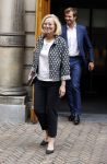 Den Haag 31 augustus 2021
Mark Rutte , Wopke Hoekstra Lillianne Ploumen Jesse Klaver Sigrid Kaag Gert Jan Segers en Rob Jetten op gesprek bij Mariette Hamer ivm vormen van nieuwe regering op het binnenhof.