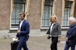 Den Haag 31 augustus 2021
Mark Rutte , Wopke Hoekstra Lillianne Ploumen Jesse Klaver Sigrid Kaag Gert Jan Segers en Rob Jetten op gesprek bij Mariette Hamer ivm vormen van nieuwe regering op het binnenhof.