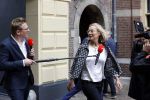 Den Haag 31 augustus 2021
Mark Rutte , Wopke Hoekstra Lillianne Ploumen Jesse Klaver Sigrid Kaag Gert Jan Segers en Rob Jetten op gesprek bij Mariette Hamer ivm vormen van nieuwe regering op het binnenhof. Sigrid Kaag en Jair Ferwerda