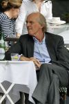 Amsterdam 20 augustus 2021
Advocaat Stefan Kalff en oud miss nederland organisator Hans Konings op terras.