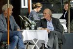 Amsterdam 20 augustus 2021
Advocaat Stefan Kalff en oud miss nederland organisator Hans Konings op terras.