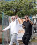 Amsterdam 28 augustus 2021
Wolter Kroes met goede Richard wandelend door Amsterdam.