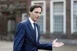 Den Haag 31 augustus 2021
Mark Rutte , Wopke Hoekstra Lillianne Ploumen Jesse Klaver Sigrid Kaag Gert Jan Segers en Rob Jetten op gesprek bij Mariette Hamer ivm vormen van nieuwe regering op het binnenhof.