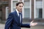 Den Haag 31 augustus 2021
Mark Rutte , Wopke Hoekstra Lillianne Ploumen Jesse Klaver Sigrid Kaag Gert Jan Segers en Rob Jetten op gesprek bij Mariette Hamer ivm vormen van nieuwe regering op het binnenhof.