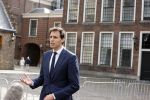 Den Haag 31 augustus 2021
Mark Rutte , Wopke Hoekstra Lillianne Ploumen Jesse Klaver Sigrid Kaag Gert Jan Segers en Rob Jetten op gesprek bij Mariette Hamer ivm vormen van nieuwe regering op het binnenhof.
