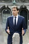Den Haag 31 augustus 2021
Mark Rutte , Wopke Hoekstra Lillianne Ploumen Jesse Klaver Sigrid Kaag Gert Jan Segers en Rob Jetten op gesprek bij Mariette Hamer ivm vormen van nieuwe regering op het binnenhof.