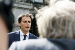 Den Haag 31 augustus 2021
Mark Rutte , Wopke Hoekstra Lillianne Ploumen Jesse Klaver Sigrid Kaag Gert Jan Segers en Rob Jetten op gesprek bij Mariette Hamer ivm vormen van nieuwe regering op het binnenhof.