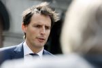 Den Haag 31 augustus 2021
Mark Rutte , Wopke Hoekstra Lillianne Ploumen Jesse Klaver Sigrid Kaag Gert Jan Segers en Rob Jetten op gesprek bij Mariette Hamer ivm vormen van nieuwe regering op het binnenhof.