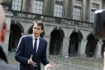 Den Haag 31 augustus 2021
Mark Rutte , Wopke Hoekstra Lillianne Ploumen Jesse Klaver Sigrid Kaag Gert Jan Segers en Rob Jetten op gesprek bij Mariette Hamer ivm vormen van nieuwe regering op het binnenhof.