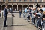 Den Haag 31 augustus 2021
Mark Rutte , Wopke Hoekstra Lillianne Ploumen Jesse Klaver Sigrid Kaag Gert Jan Segers en Rob Jetten op gesprek bij Mariette Hamer ivm vormen van nieuwe regering op het binnenhof.