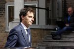 Den Haag 31 augustus 2021
Mark Rutte , Wopke Hoekstra Lillianne Ploumen Jesse Klaver Sigrid Kaag Gert Jan Segers en Rob Jetten op gesprek bij Mariette Hamer ivm vormen van nieuwe regering op het binnenhof.