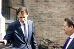Den Haag 31 augustus 2021
Mark Rutte , Wopke Hoekstra Lillianne Ploumen Jesse Klaver Sigrid Kaag Gert Jan Segers en Rob Jetten op gesprek bij Mariette Hamer ivm vormen van nieuwe regering op het binnenhof.