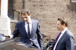 Den Haag 31 augustus 2021
Mark Rutte , Wopke Hoekstra Lillianne Ploumen Jesse Klaver Sigrid Kaag Gert Jan Segers en Rob Jetten op gesprek bij Mariette Hamer ivm vormen van nieuwe regering op het binnenhof.