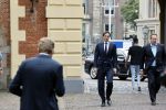 Den Haag 31 augustus 2021
Mark Rutte , Wopke Hoekstra Lillianne Ploumen Jesse Klaver Sigrid Kaag Gert Jan Segers en Rob Jetten op gesprek bij Mariette Hamer ivm vormen van nieuwe regering op het binnenhof.