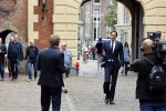 Den Haag 31 augustus 2021
Mark Rutte , Wopke Hoekstra Lillianne Ploumen Jesse Klaver Sigrid Kaag Gert Jan Segers en Rob Jetten op gesprek bij Mariette Hamer ivm vormen van nieuwe regering op het binnenhof.