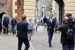 Den Haag 31 augustus 2021
Mark Rutte , Wopke Hoekstra Lillianne Ploumen Jesse Klaver Sigrid Kaag Gert Jan Segers en Rob Jetten op gesprek bij Mariette Hamer ivm vormen van nieuwe regering op het binnenhof.