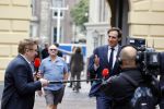 Den Haag 31 augustus 2021
Mark Rutte , Wopke Hoekstra Lillianne Ploumen Jesse Klaver Sigrid Kaag Gert Jan Segers en Rob Jetten op gesprek bij Mariette Hamer ivm vormen van nieuwe regering op het binnenhof. Wopke met Jair Ferwerda