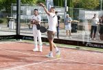 Capelle aan de IJssel 7 september 2022
Presentatie kleinglijn voor Padel van Robin van Persie en zijn vrouw Bouchra v Persie. Boef met Robin v en hun tegenstanders