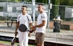 Capelle aan de IJssel 7 september 2022
Presentatie kleinglijn voor Padel van Robin van Persie en zijn vrouw Bouchra v Persie. Boef met Robin v en hun tegenstanders