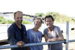 Ruinerwold 3 augustus 2022
Boer Evert met zijn nieuwe vriendin Maud bij zijn boerderij . Matthijs Albers was mee.