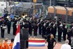 Zandvoort 4 september 2022
Floor Jansen zingt het nederlandse volkslied voorafgaand aan den Nederlands F1 Grand Prix . Ook haar man Hannes v Dahl en hun dochtertje waren erbij.