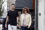 Amsterdam 16 maart 2022
Karin de Rooij met haar zoon Nigel op de cornelis schuytstraat