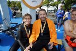 Amsterdam 28 augustus 2022
ALS Cityswim door de grachten van Amsterdam . Mari Carmen Oudendijk zwemt voor en met haar broer Carlos die aan ALS lijdt.