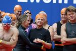 Amsterdam 28 augustus 2022
ALS Cityswim door de grachten van Amsterdam . Mari Carmen Oudendijk zwemt voor en met haar broer Carlos die aan ALS lijdt.