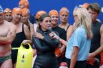 Amsterdam 28 augustus 2022
ALS Cityswim in de grachten van Amsterdam.
Marie Carmen Oudendijk zwemt met haar broer de cityswim .Haar broer heeft ALS