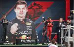 Zandvoort 4 september 2022
Nederlandse F1 Grand Prix op circuit Zandvoort.
Het podium met Max Verstappen 1e George Rusell 2e en Charles Leclerc 3e. Prins Bernhard reikt de prijzen uit.